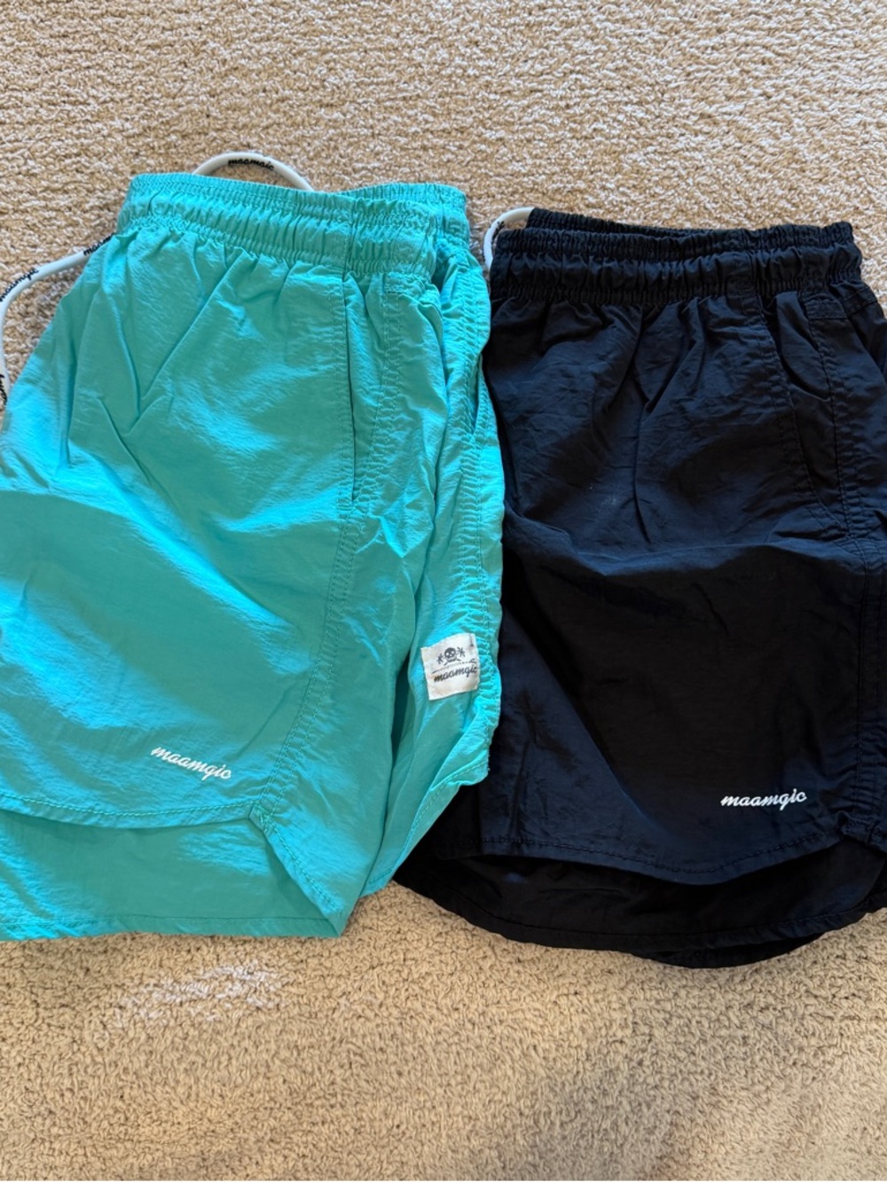 Men’s Swim Trunks - Teal and Black